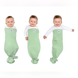 LIKE NEW The Ollie Swaddle/Sleep Sack in Meadow Green